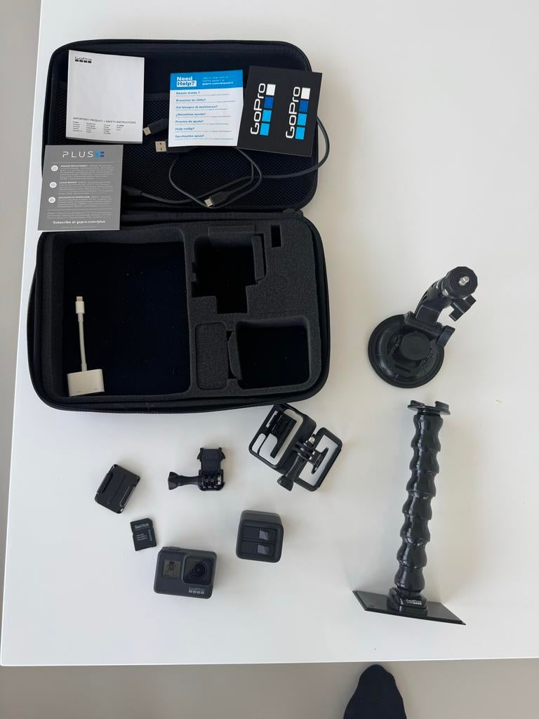 GoPro Hero 7 black actiecamera met accessoires, Audio, Tv en Foto, Actiecamera's, Ophalen, Gebruikt, GoPro