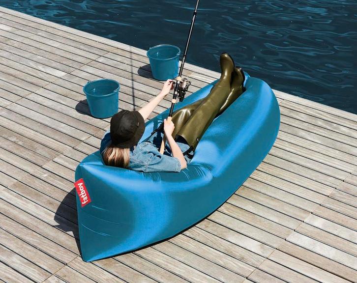 Fatboy Lamzac - Ideaal voor vakantie!, Tuin en Terras, Hangmatten, Gebruikt, Eenpersoons, Inklapbaar, Binnen, Ophalen of Verzenden