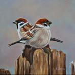 Schilderij musjes  30x30, Ophalen of Verzenden