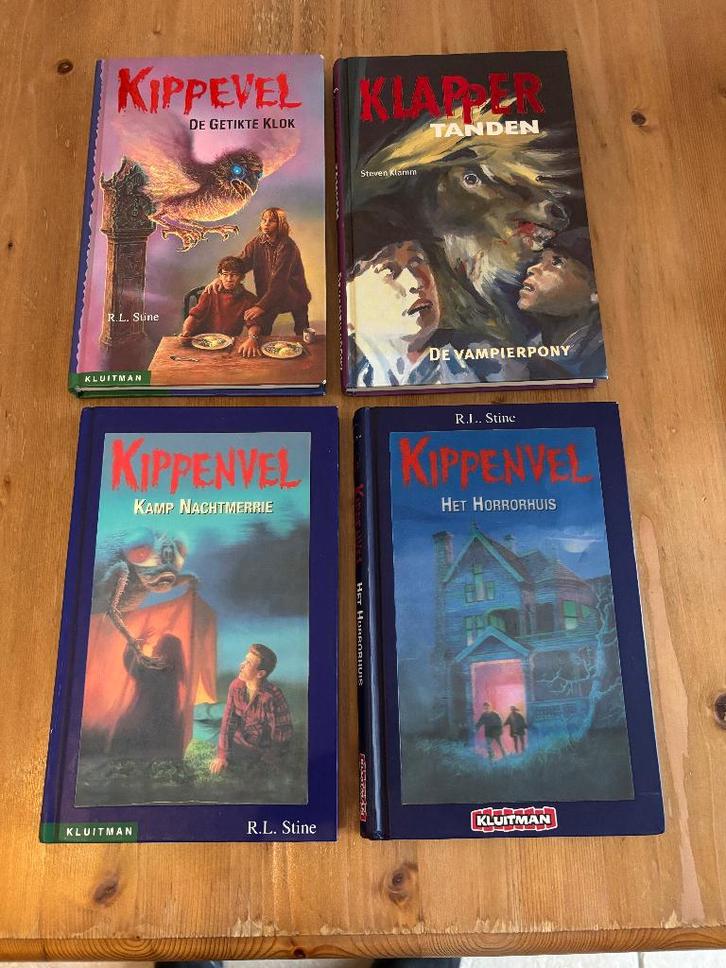 Kippenvel Kippevel Klappertanden boeken 4 stuks, Boeken, Kinderboeken | Jeugd | 10 tot 12 jaar, Zo goed als nieuw, Fictie, Ophalen