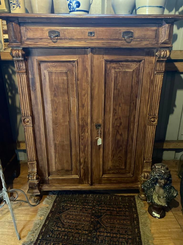 Houten meidenkast, Antiek en Kunst, Curiosa en Brocante, Ophalen