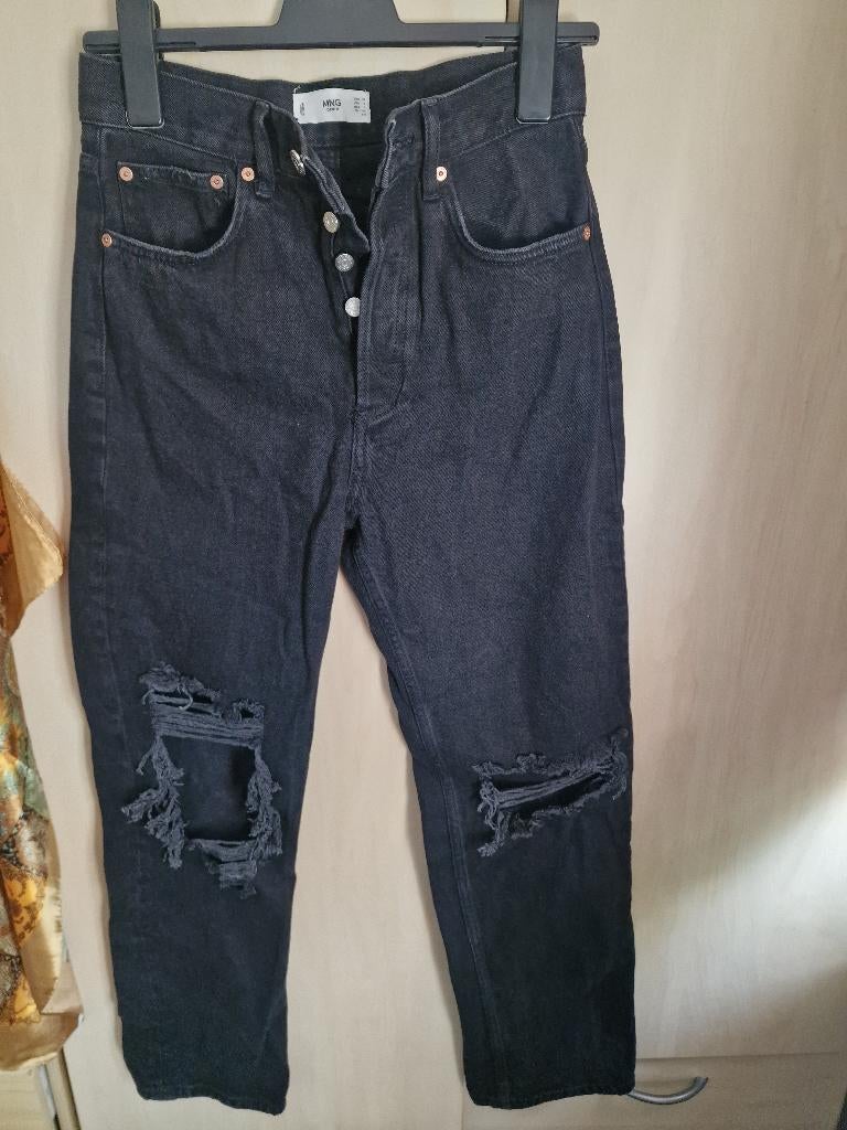 Mango Jeans - model Selina, Mango, Zwart, Ophalen of Verzenden, Zo goed als nieuw
