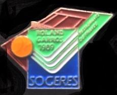Roland Garros 1989 pin, Verzenden, Nieuw, Sport, Speldje of Pin