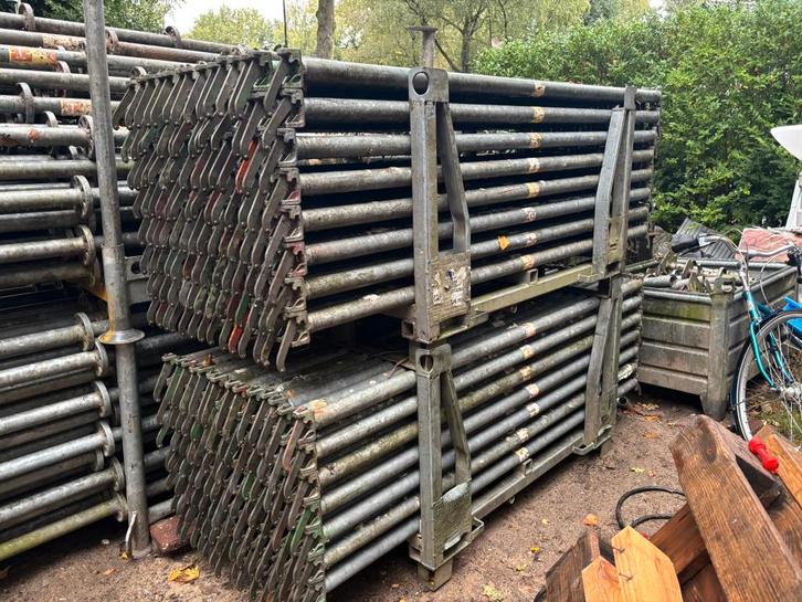 Hunnebeck modulaire rozetsteiger, Doe-het-zelf en Verbouw, Steigers, Gebruikt, Gevelsteiger, 5 meter of hoger, Ophalen