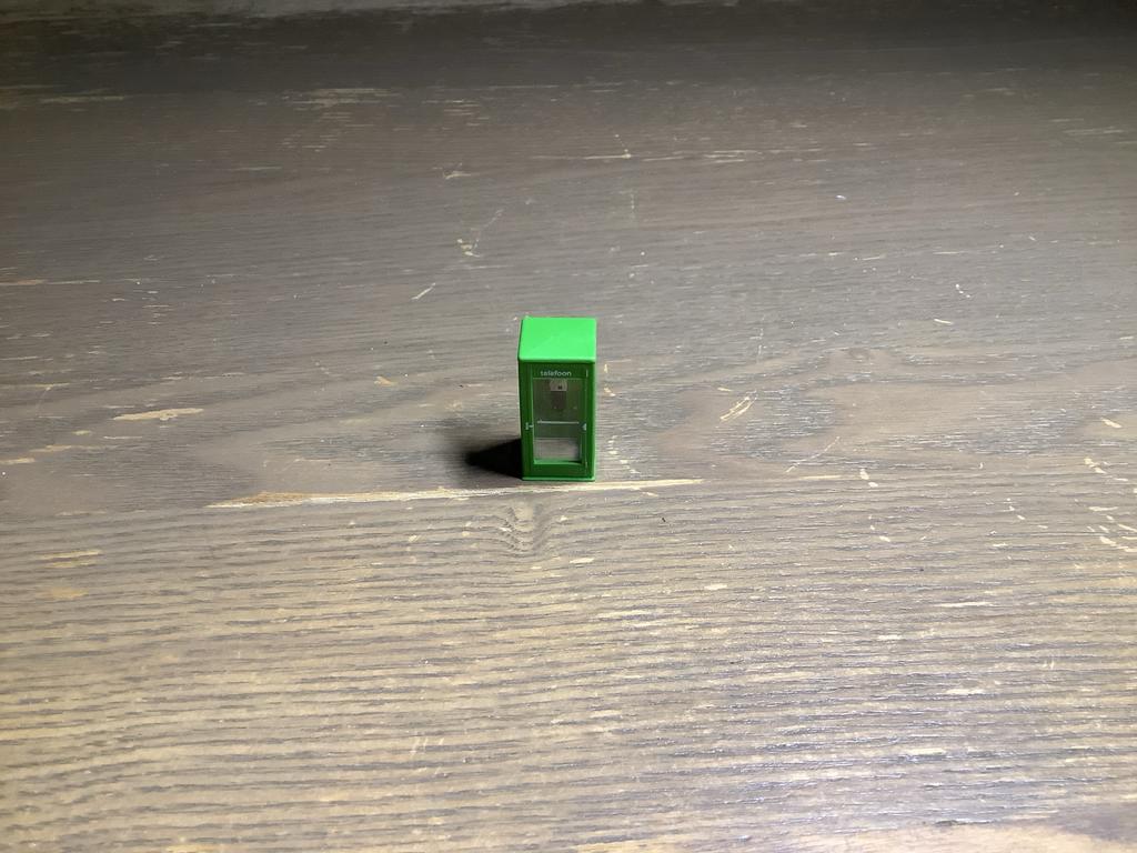 Miniatuur telefooncel - Groen, Ophalen of Verzenden, Nieuw