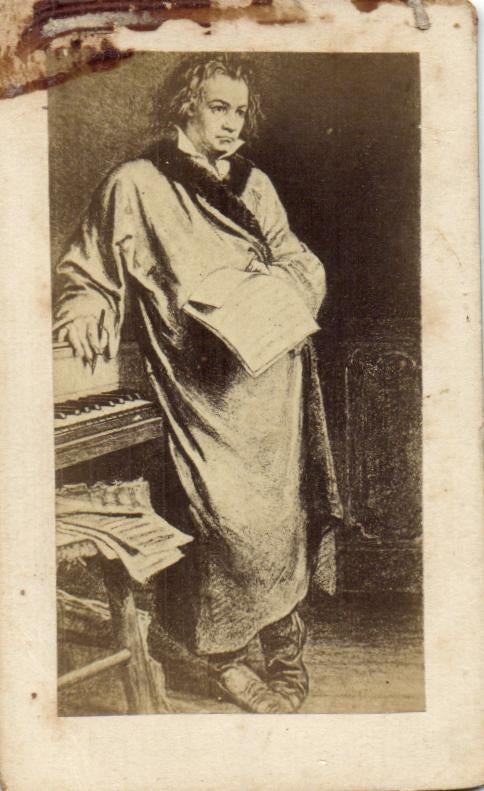 CDV - BEETHOVEN - Componist - geen uitgever, Gebruikt, Verzenden, Foto, Voor 1940