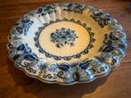 Delfts Blauw Plooischotel/Wandbord Koninklijke Tichelaar Mak, Ophalen of Verzenden