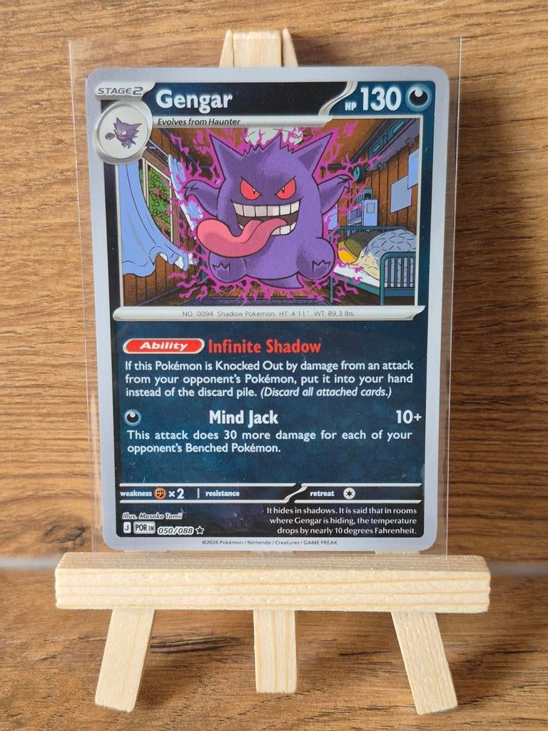 Pokémon Kaart Gengar 050/088 perfect order, Ophalen of Verzenden, Zo goed als nieuw