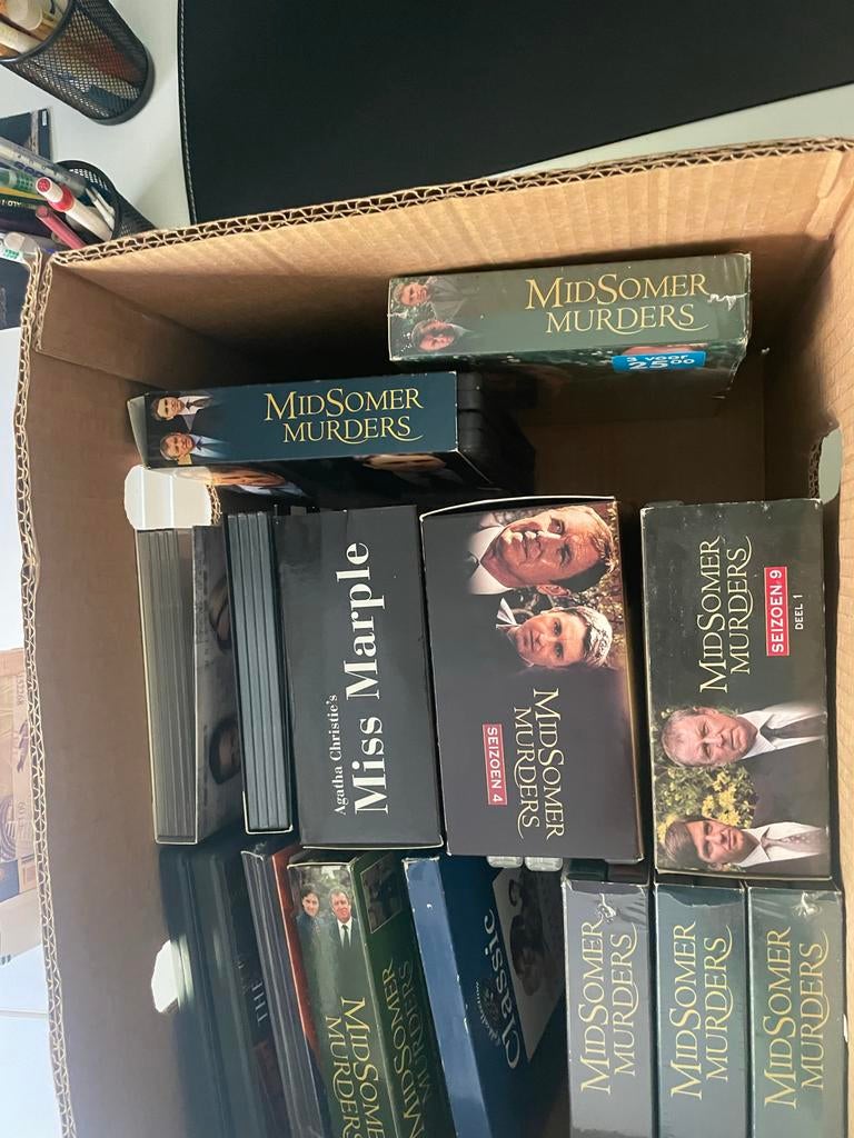 Grote collectie Midsomer Murders, Miss Marple & meer DVD's, Gebruikt, Boxset, Drama, Ophalen of Verzenden
