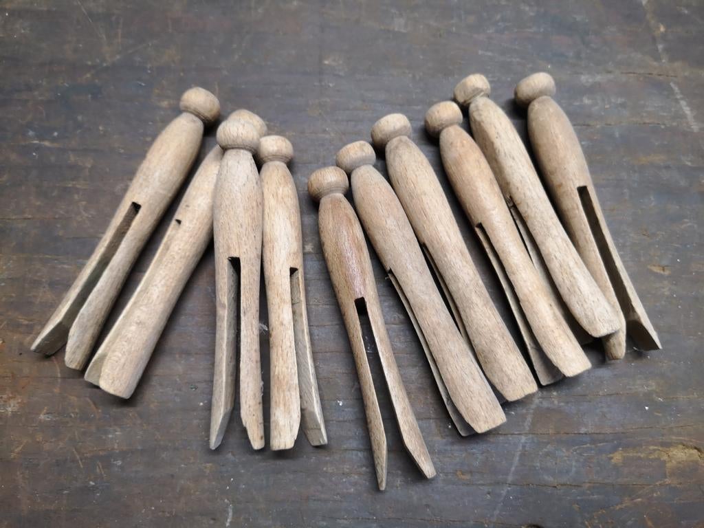 10 Oude Antieke wasspelden, Ophalen of Verzenden