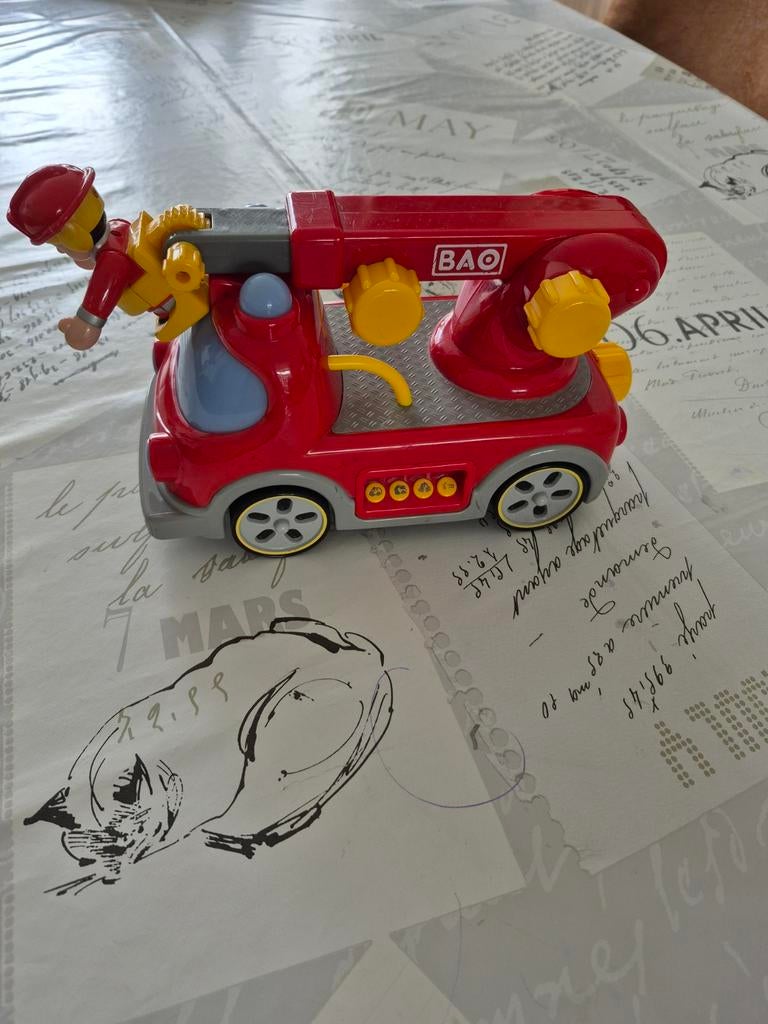 Brandweer auto met geluid, Ophalen of Verzenden, 6 maanden tot 2 jaar