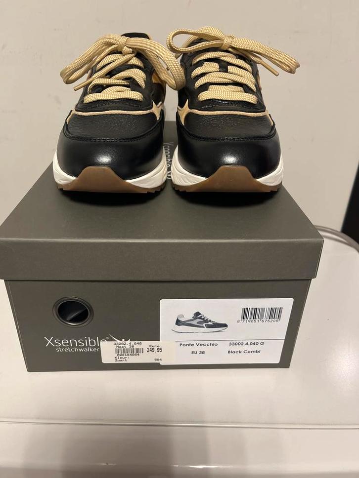 Xsensible Stretchwalker Ponte Vecchio Sneakers EU 38, Kleding | Dames, Schoenen, Nieuw, Sneakers of Gympen, Zwart, Ophalen of Verzenden