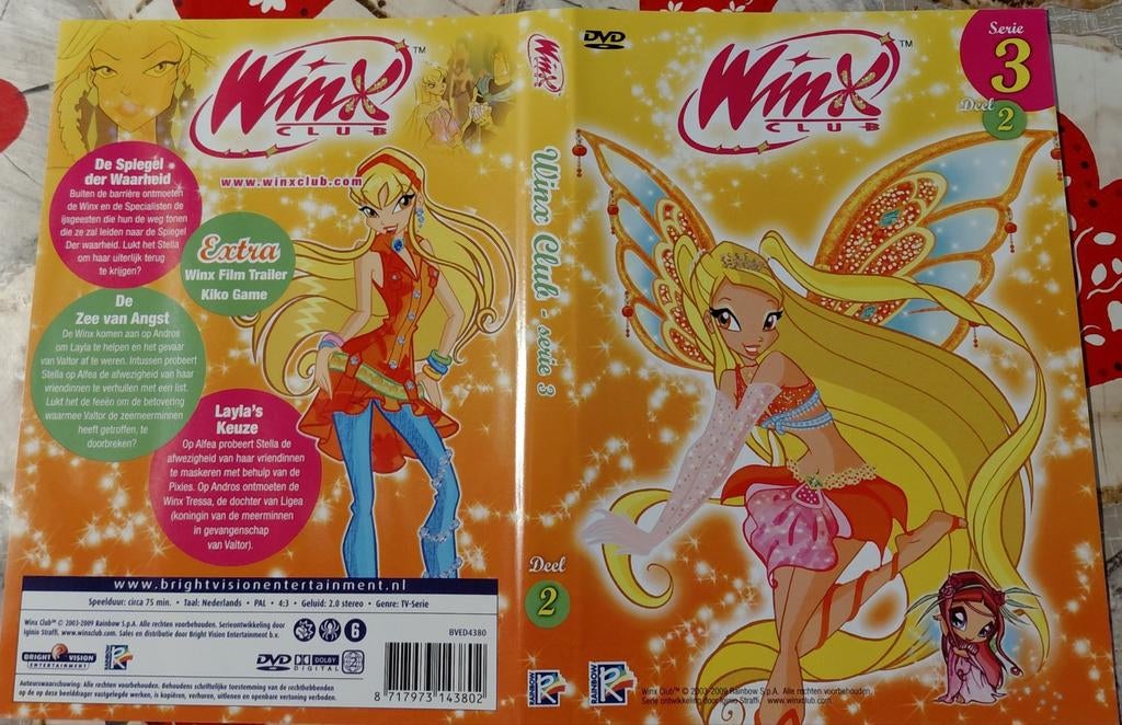 Winx Club - Serie 3 Deel 2 DVD (Nederlands), Vanaf 6 jaar, Ophalen of Verzenden, Gebruikt, Overige genres