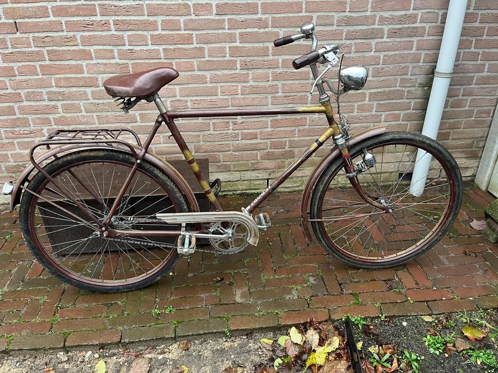 Oude Duitse fiets, Fietsen en Brommers, Fietsen | Oldtimers, Ophalen, Terugtraprem, Jaren '50