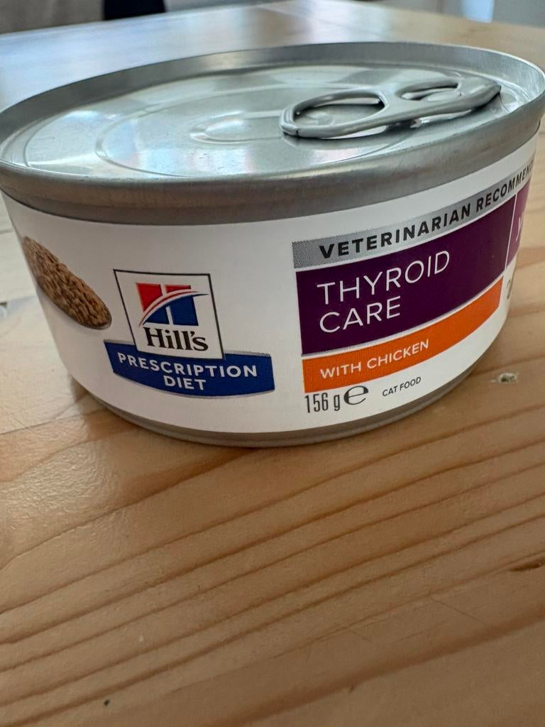 Hills dieet kattenvoeding thyroid care 15 blikjes 156 gram, Ophalen, Kat