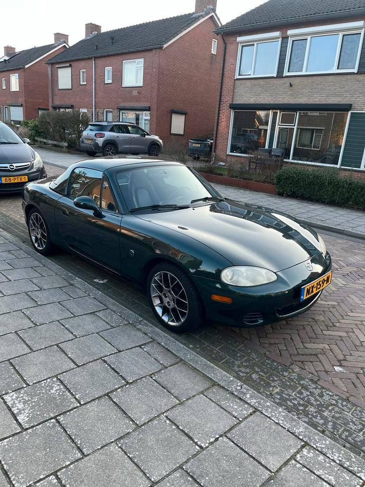 Mazda MX-5 1.6 I 2003 Groen 159.000KM, Auto's, Mazda, Particulier, MX-5, Benzine, E, Cabriolet, Handgeschakeld, Geïmporteerd, Groen