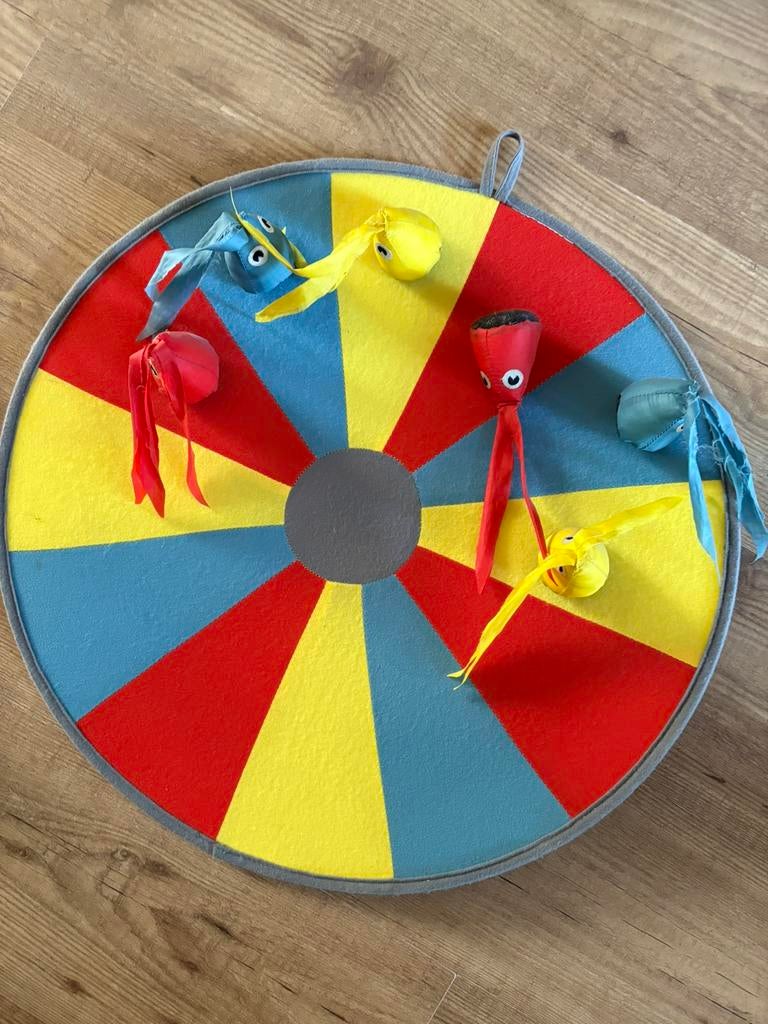 Kinder dartspel, Ophalen, Gebruikt
