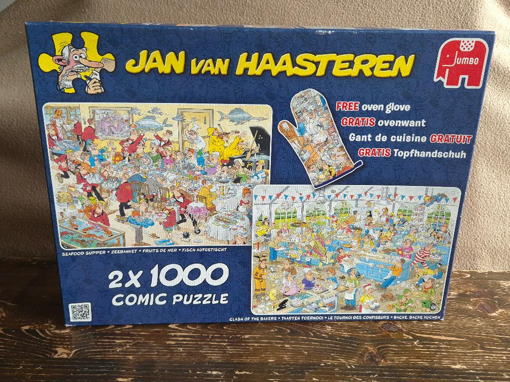 Jan van Haasteren zeebanket & taarten toernooi 2x1000, Ophalen, 500 t/m 1500 stukjes, Zo goed als nieuw, Legpuzzel