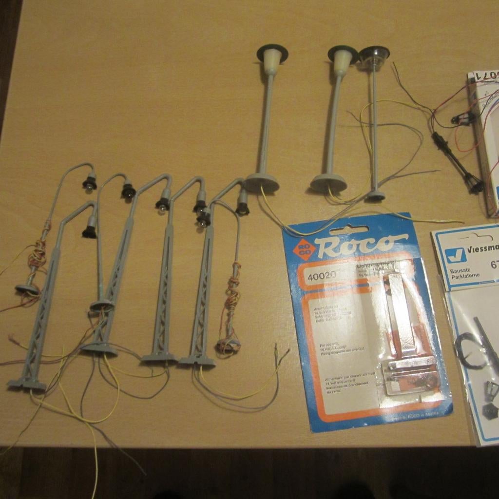 straatverlichting treinbaan HO, Hobby en Vrije tijd, Overige merken, Gebruikt, Gelijkstroom of Wisselstroom, Brug, Tunnel of Gebouw