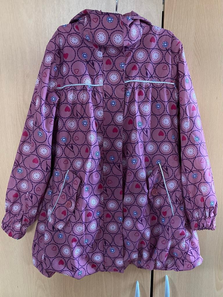 Zo goed als nieuwe jas, maat 128, met reflecterende details, Kinderen en Baby's, Kinderkleding | Maat 128, Ophalen of Verzenden