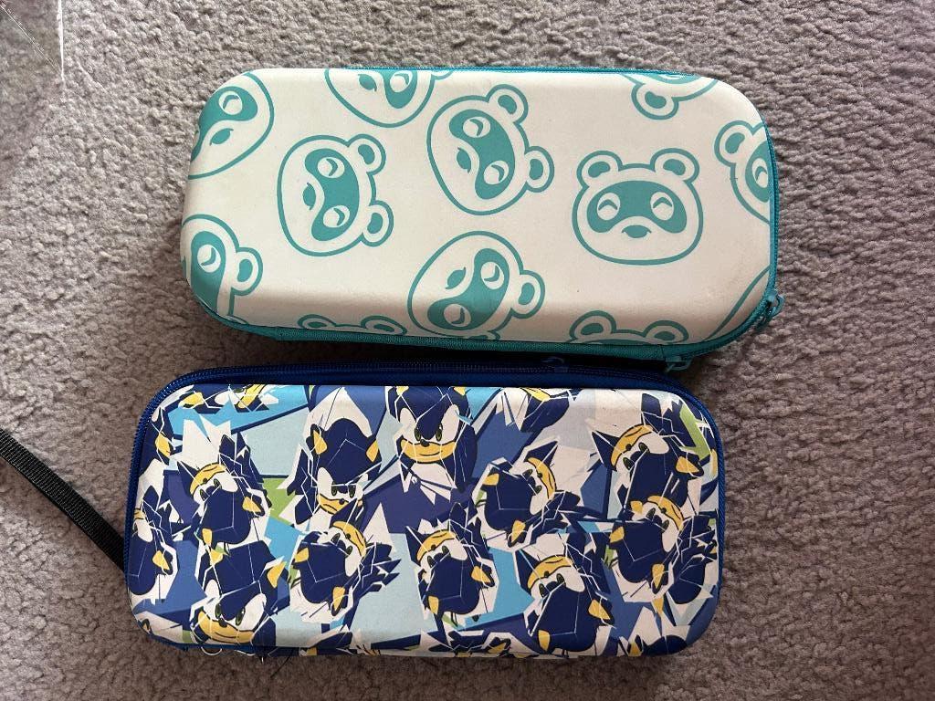 Nintendo switch opbergtas 2x sonic en animal crossing, Ophalen, Zo goed als nieuw, Switch, Overige typen