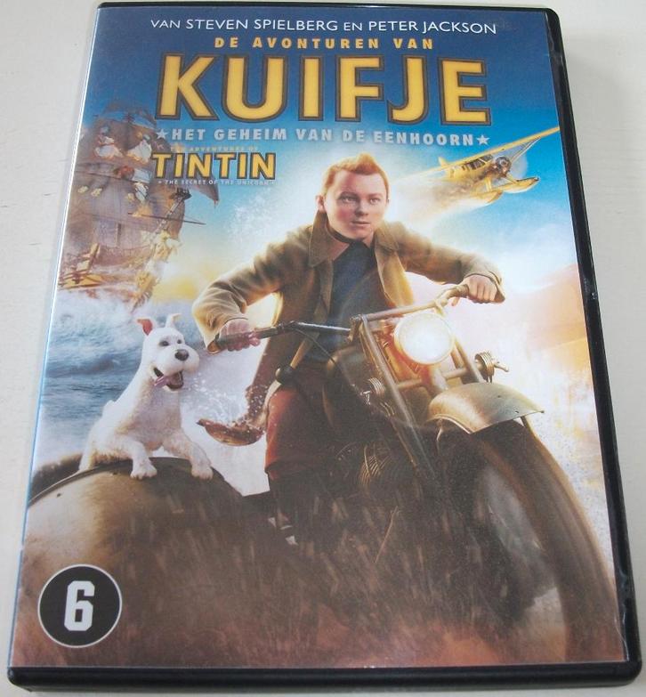 Dvd *** AVONTUREN VAN KUIFJE *** Het Geheim van De Eenhoorn, Cd's en Dvd's, Dvd's | Tekenfilms en Animatie, Zo goed als nieuw