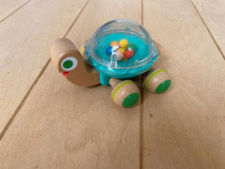 Djeco auto / schildpad, Kinderen en Baby's, Speelgoed | Houten speelgoed, Zo goed als nieuw, Ophalen of Verzenden