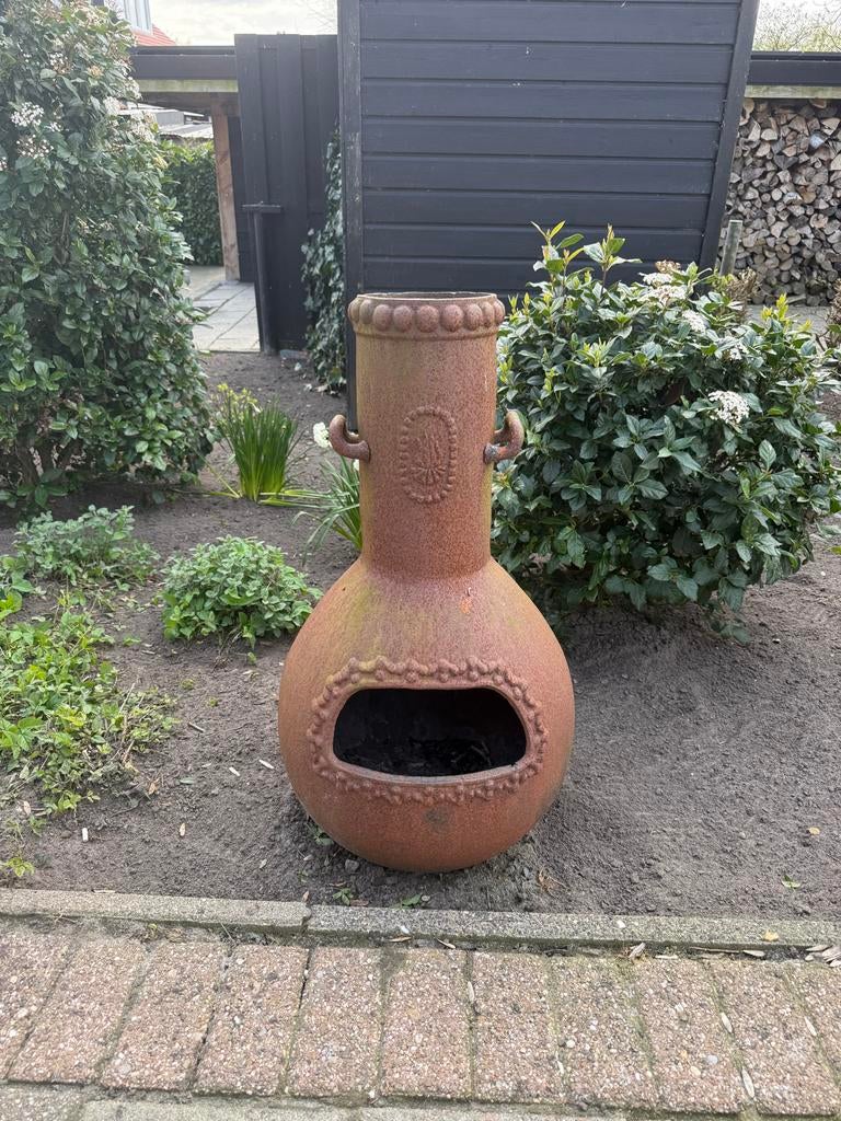 Gietijzeren kachel, Ophalen, Gebruikt, Vuurkorf