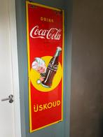 Emaille reclamebord coca cola, Verzamelen, Ophalen, Zo goed als nieuw, Reclamebord