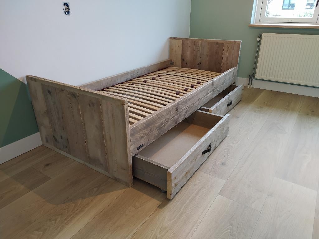 Bedden van steigerhout / ook in 210 of 220 cm, Verzenden, Nieuw, 180 cm of meer, 100 cm of meer