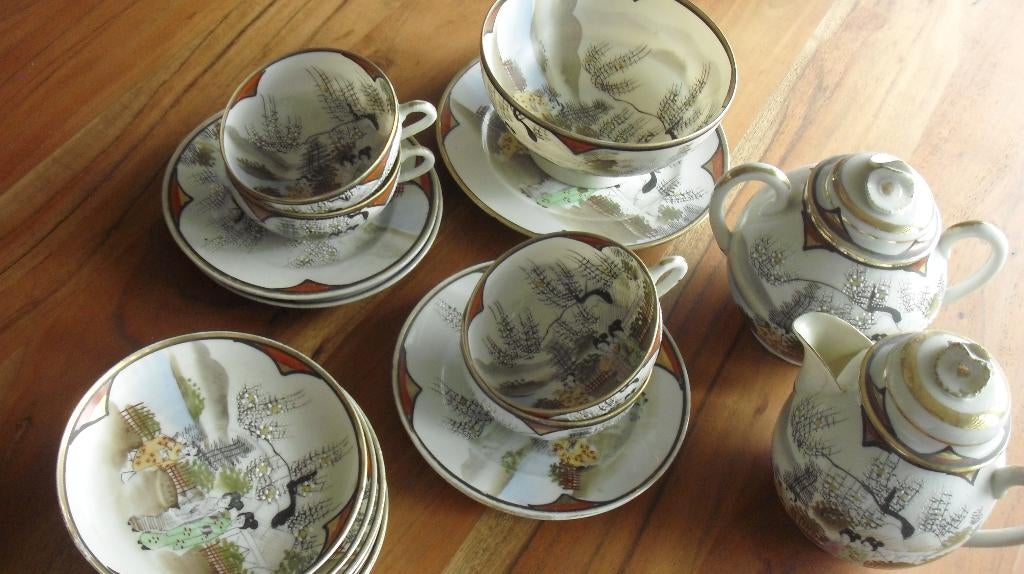Chinees porselein -Theeservies, Antiek en Kunst, Ophalen of Verzenden