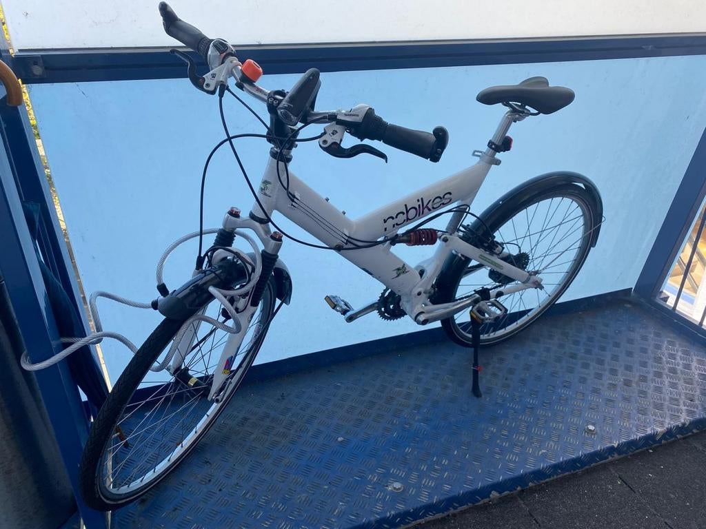 NS bikes company, fiets wit , 26 inch, Fully, Ophalen, Zo goed als nieuw, Overige merken
