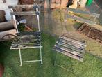 Twee hele leuke bistro stoelen, Tuin en Terras, Ophalen, Zo goed als nieuw, Metaal