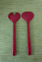 Vintage Mepal Rosti Salade Bestek Rood, Ophalen of Verzenden, Zo goed als nieuw