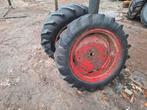 Oude tractorbanden met velg - div maten, zie tekst, Ophalen, Gebruikt