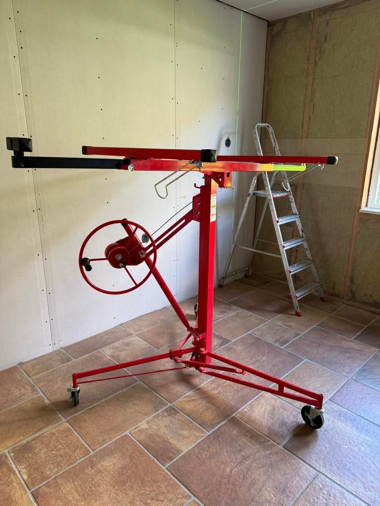 Gipsplaatlift, Ophalen, Gebruikt