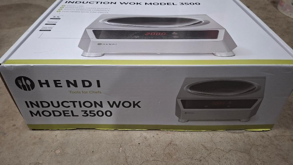 2x Hendi Induction Wok 3500 Inductie wok NIEUW!, Inductieplaat, ., Ophalen of Verzenden, .