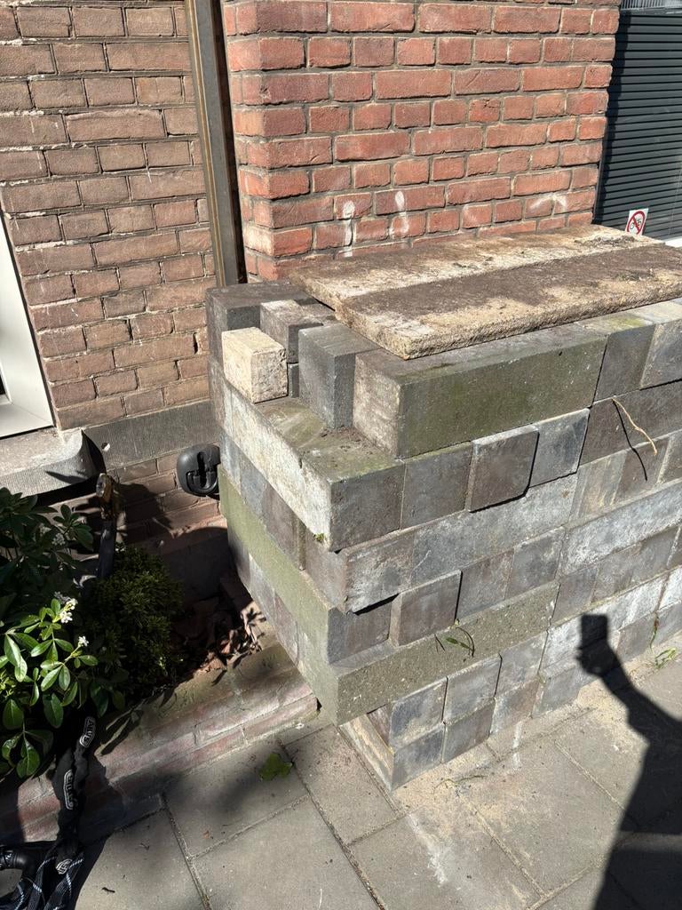 Beton stapelblokken voor border, Ophalen, Overige typen, Zo goed als nieuw, Minder dan 5 m²