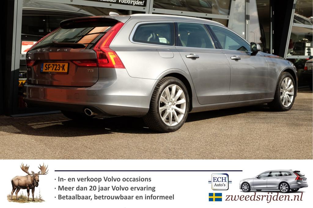Volvo V90 2.0 T5 255 pk Aut. 90th Anniversary Edition, Leer,, Auto's, 15 km/l, 4 cilinders, 93 €/maand, 256 pk