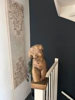 Stenen Vrouwelijk Beeld - Goud/Bronskleurig, Antiek en Kunst, Ophalen of Verzenden