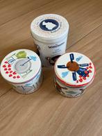 Mooie blikken: Wilhelmina, fiets en molen design, Verzamelen, Blikken, Ophalen of Verzenden, Gebruikt, Koek(jes), Overige merken