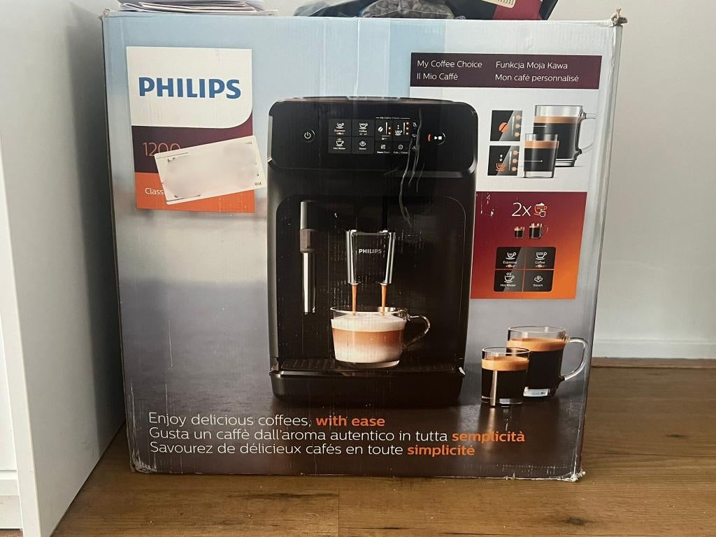 Philips Espresso Koffiezetapparaat, Espresso apparaat, Refurbished, Ophalen of Verzenden, 4 tot 10 kopjes