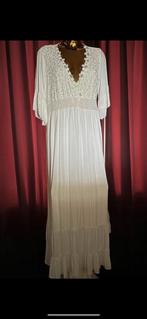 Mooie lange witte jurk Ibiza style, Wit, Maat 42/44 (L), Nieuw, Ophalen of Verzenden