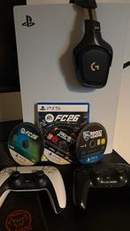 PS5 met games en headset kbm kan er ook bij, Ophalen of Verzenden, Gebruikt