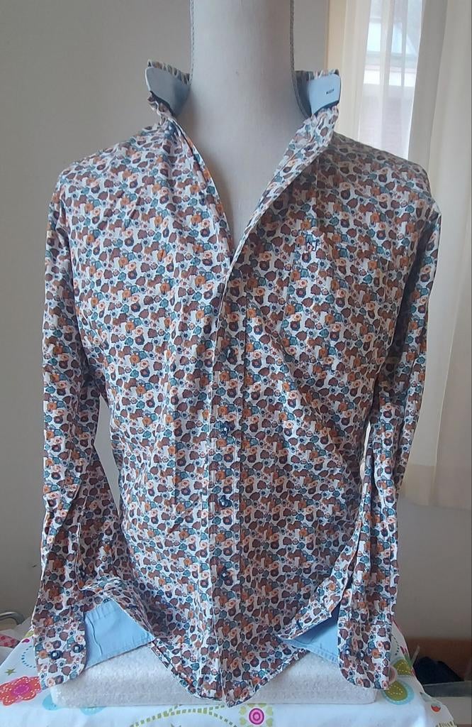 Overhemd met patroon Bartlett, Ophalen of Verzenden, Blauw