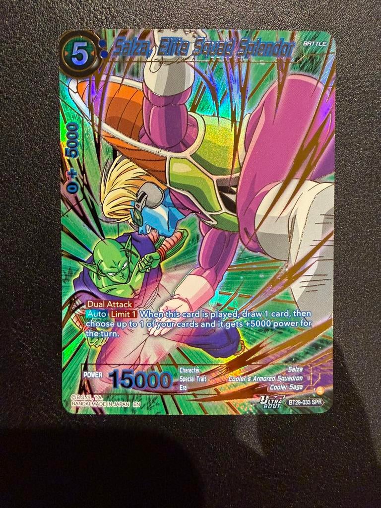 Salza, Elite Squad Splendor #033 SPR BT29, Ophalen of Verzenden, Nieuw, Losse kaart, Foil