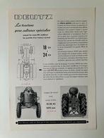 Deutz trekker tractor folder brochure smalspoor, Ophalen of Verzenden, Gelezen