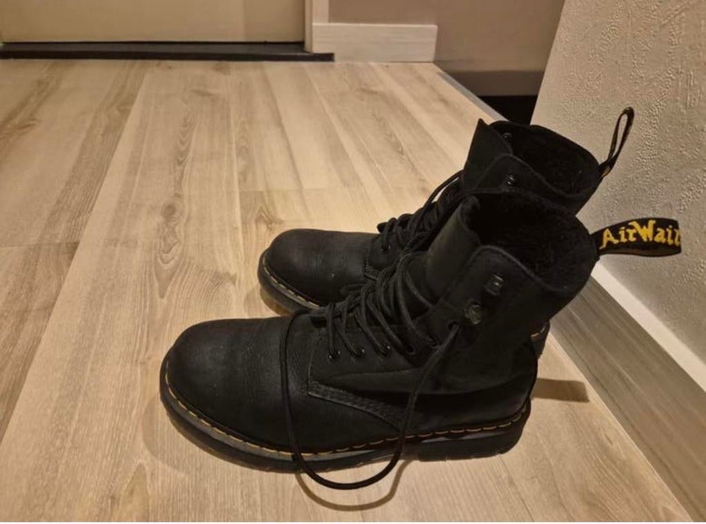 Dr. Martens Air Wair (maat 43) zwarte laarzen, Ophalen of Verzenden, Gedragen, Zwart, Lage of Enkellaarzen