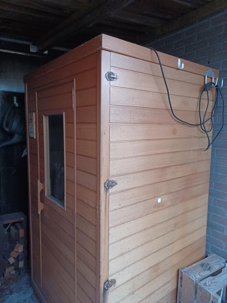 Tweepersoons Infrarood Sauna €225,-, Sport en Fitness, Sauna, Ophalen, Gebruikt, Infrarood, Complete sauna
