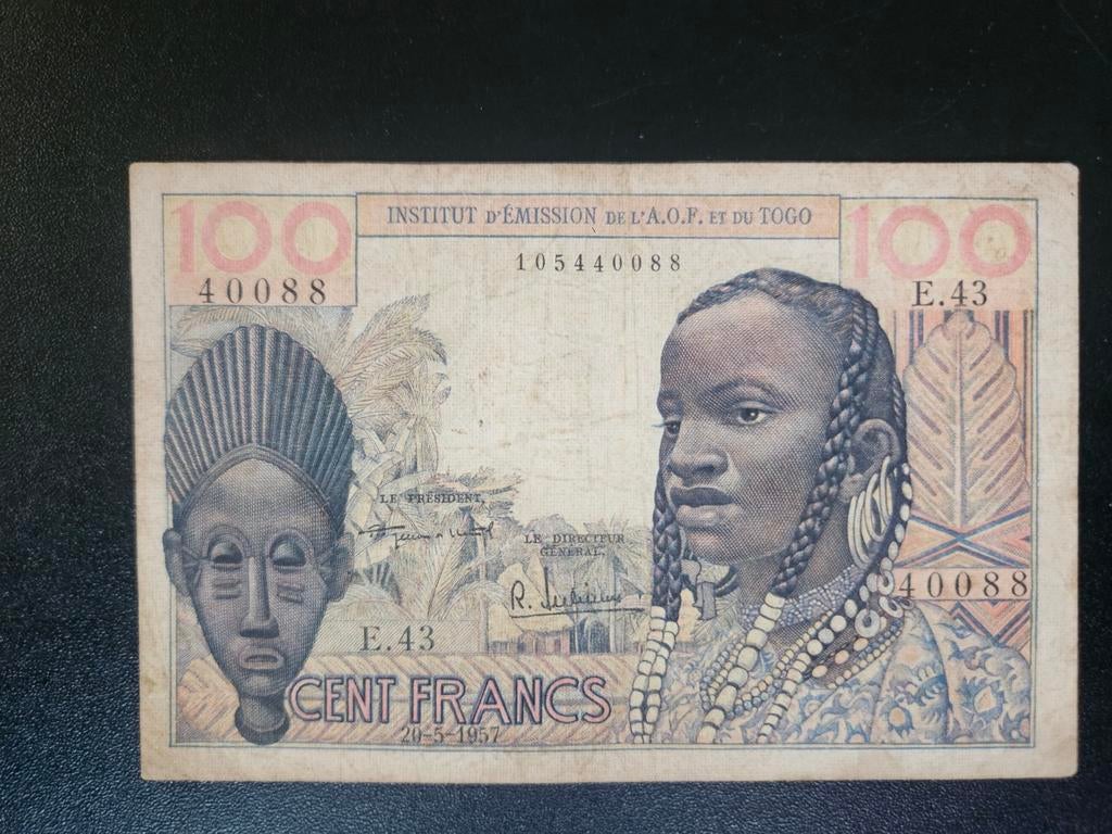 Frans West Afrika & Togo pick 46 1957, Postzegels en Munten, Bankbiljetten | Afrika, Ophalen of Verzenden, Overige landen, Los biljet